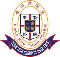 东华三院张明添中学的校徽