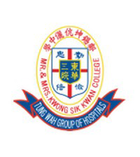 东华三院邝锡坤伉俪中学的校徽