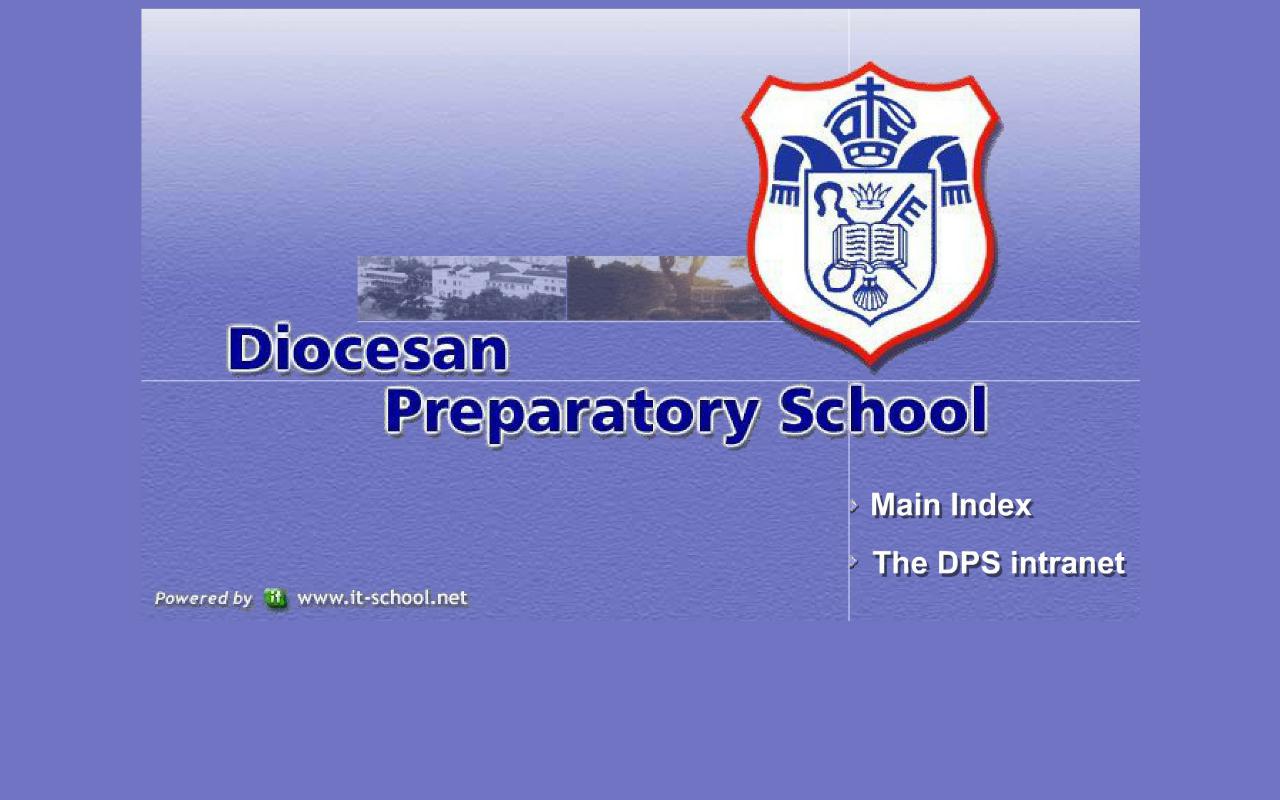 Screenshot of the Home Page of Diocesan Preparatory School